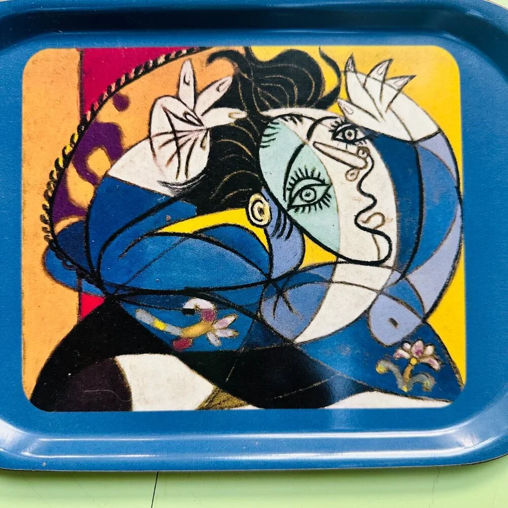 Museo Picasso Malaga Mujer Con Los Brazos Levantados Decorative Tray 10.75